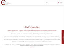 Tablet Screenshot of citypsykologhus.se
